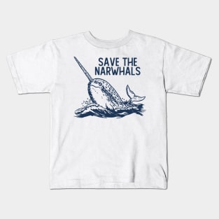 Save The Narwhals Kids T-Shirt